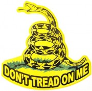 Dont tread on me patch gadsden flag large patch embroidered