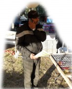 Here is Omar from Dynamic Leather. He is The Hardest working vendor I've met. Does a show every weekend. He never gets tired. Always has a customer friendly happy face. An honest vendor to work with.