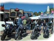 here is a shot right in front of the new Harley Davidson store on main street. Pete's Dawgtown store is right next to it with great Daytona bike week apparel