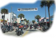 captured the welcome bikers sign on main street. It was not the biggest turnout by far. Cold weather must have had something to do with it. Canadians were loving it though.