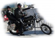 I thought he had a pretty neat motorcycle