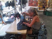 leesburg-bike-week-7 Barbara from Bulldog Leather offer a giant selection of motorcycle patches