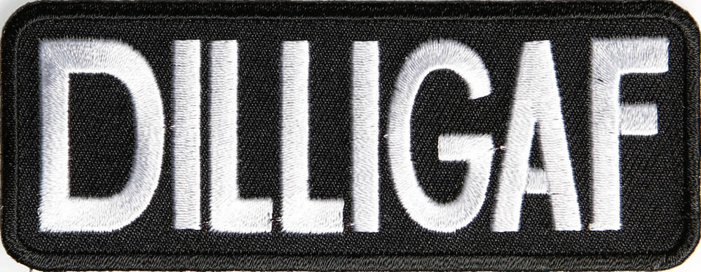 Dilligaf Patch Does It Look Like I Give A Fuck Embroidered Patches