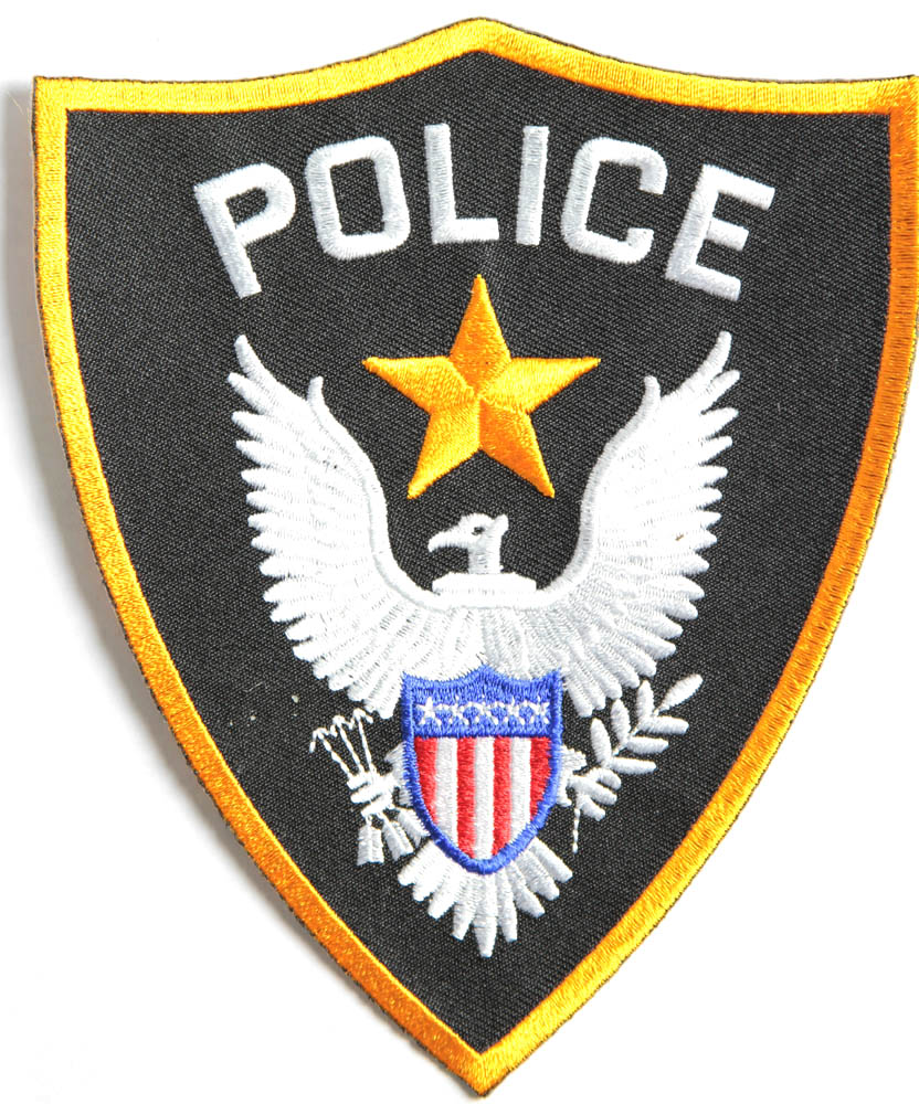 Medium Size Police Emblem Shoulder PATCH EMBROIDERED PATCHES