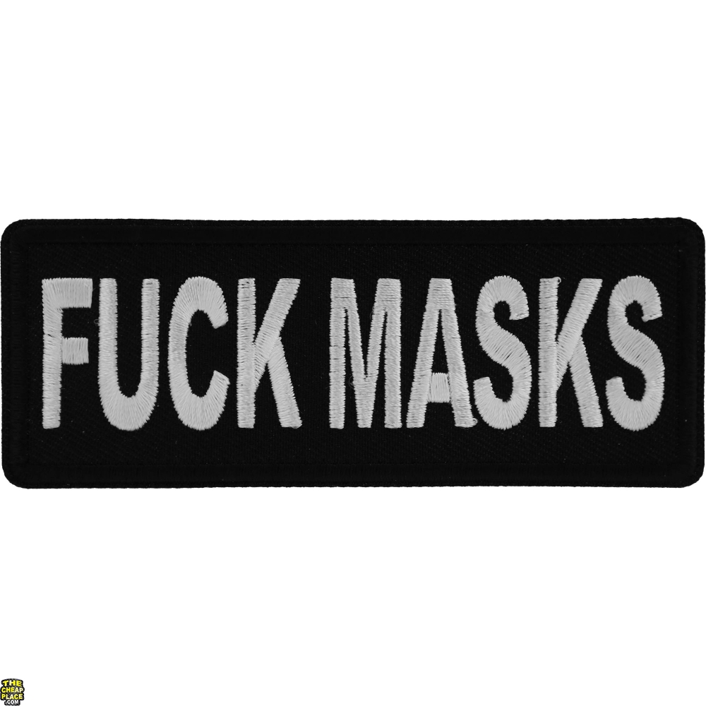 Fuck Masks Patch Thecheapplace
