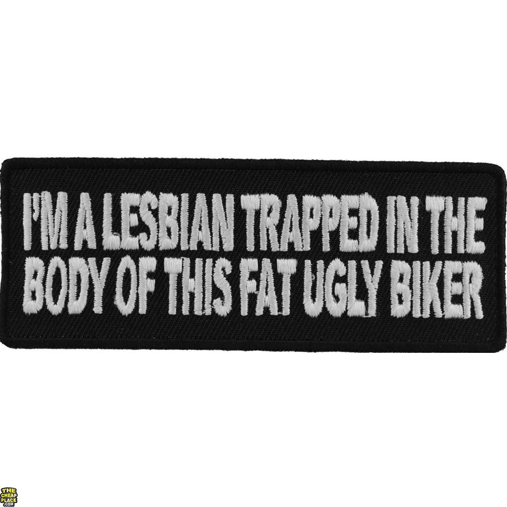 I M A Lesbian Trapped In This Body Funny Biker Patch Biker Patches Thecheapplace