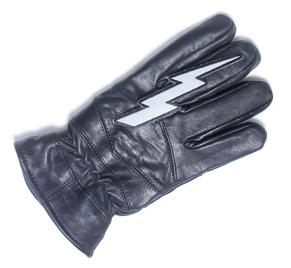 Reflective Lightning Bolt Left PATCH Reflective Patches TheCheapPlace