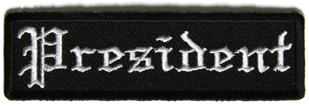 Past President Patch Badge Emblem for Biker motorcycle Club Officer Leather vest 