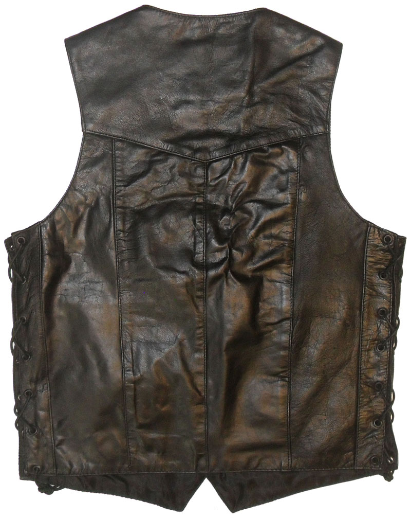 Soft and Light Leather Biker Vest The Cheap Place