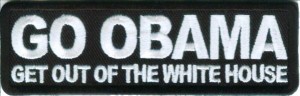 go obama get out of the white house patch