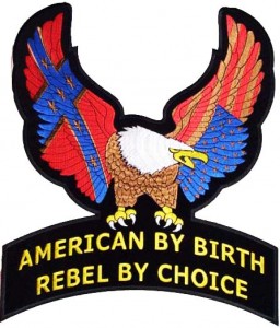 US Rebel Eagle Patch Large