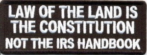 Law of the Land is the Constitution Patch