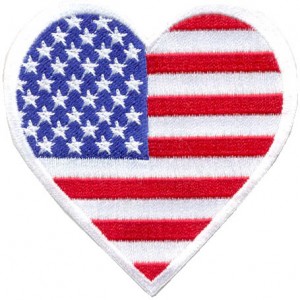 Love USA Heart Patch