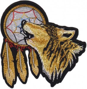 Howling Wolf Dreamcatcher patch Medium