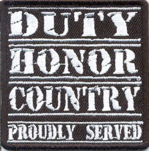 Duty Honor Country Patch