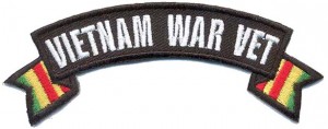 Vietnam War Vet Rocker Patch