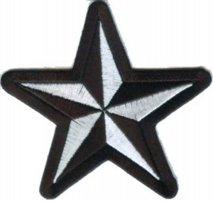 Black and White Star Patch