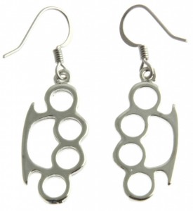 Brass Knuckle Ear Rings