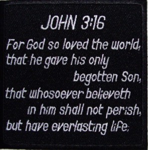 John 3 16 patch