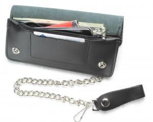Large Braided Leather Wallet