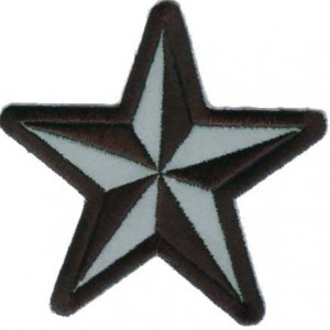 Reflective Nautical Star Patch