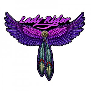 Lady Rider Sticker