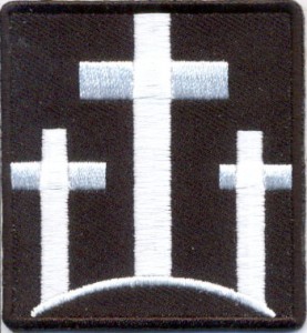 Three Crosses Christian Patch