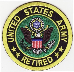 us army retired Patch