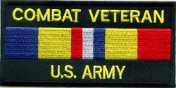 Combat Veteran Army Patch