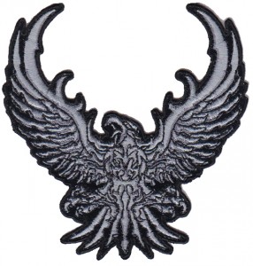 Silver Tribal Eagle Patch