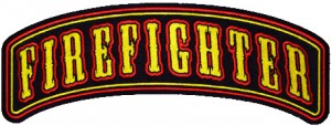 firefighter rocker patch