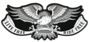 Live Free Ride Free Screaming Eagle Patch