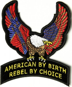 US Confederate Flag Eagle Patch