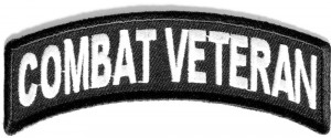 Combat Veteran Small Rocker Patch