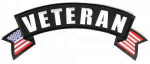 Veteran Flag Rocker Patch