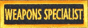 Weapons Specialist Patch