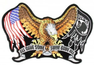 POW MIA Eagle Drop Wings Patch