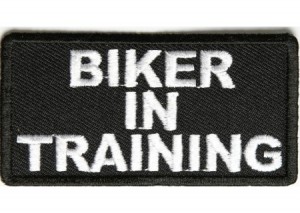 Biker in training patch