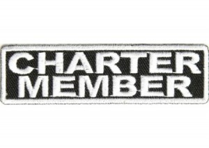 Charter member patch