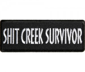 Shit creek survivor patch