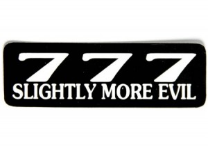 777 Slightly More Evil sticker