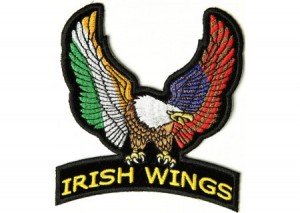 Irish wings upwing eagle patch