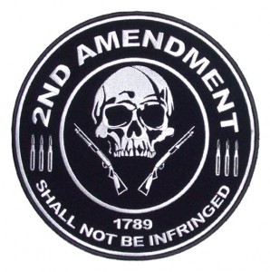 2nd Amendment Skull 1789 Large Patch