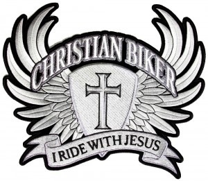 Large christian biker patch