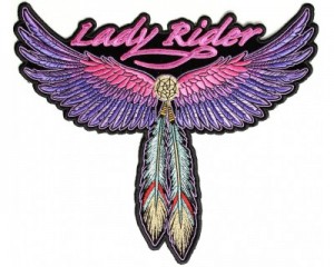 pink wing and feather back patch