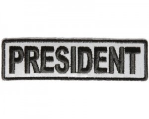 Reflective President patches