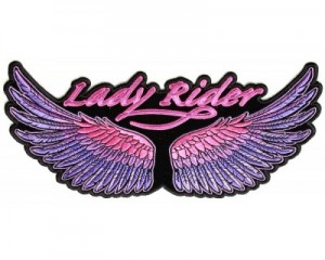 Lady Rider Back Patch