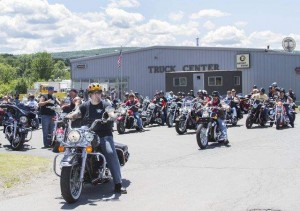 image of a group of bikers