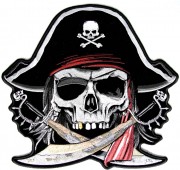 Arrr Matey Pirate Skull Patch