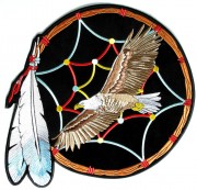 Large Dreamcatcher Eagle Jacket Back Patch